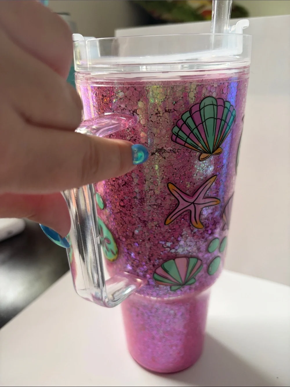 Stay Salty 30 oz Dry Glitter Tumbler Discounted Due to Flaw
